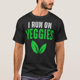Vegetable Runing Motivatie Quote Runner Veggie T-shirt