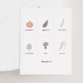 Vegetable seed pack 2x3 Inch Label Set