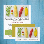 Vegetable Selection, Cooking Classes Adverteren Flyer