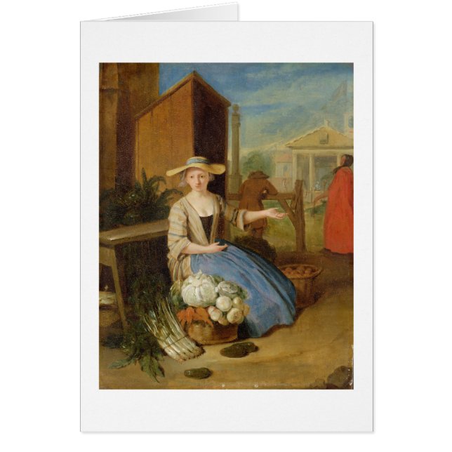 Vegetable Seller, Covent Garden, c.1726 (olie op p (Voorkant)