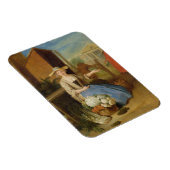 Vegetable Seller, Covent Garden, c.1726 (olie op p Magneet (Rechterzijde)