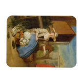 Vegetable Seller, Covent Garden, c.1726 (olie op p Magneet (Horizontaal)