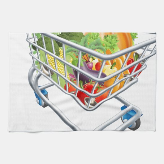 Vegetable Shopping Cart Trolley Theedoek (Horizontaal)