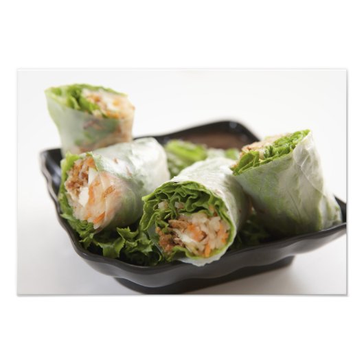 Vegetable Spring Rolls Foto Afdruk (Voorkant)