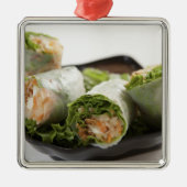 Vegetable Spring Rolls Metalen Ornament (Voorkant)