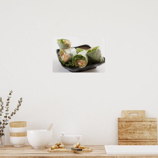 Vegetable Spring Rolls Poster (Keuken)