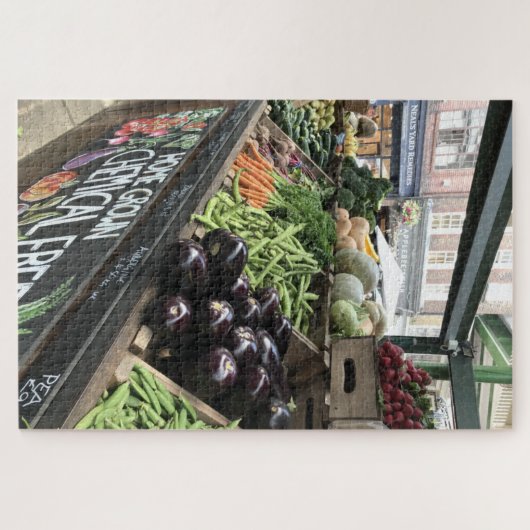 Vegetable Stand at Borough Market, Londen, Verenig Legpuzzel (Horizontaal)