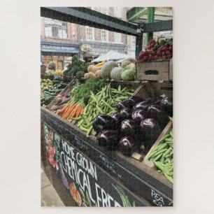 Vegetable Stand at Borough Market, Londen, Verenig Legpuzzel