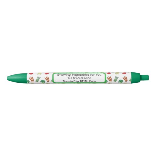 Vegetable themed pens for business zwarte inkt pen (Voorkant)