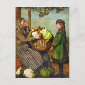 Vegetable Vendor Briefkaart (Voorkant)