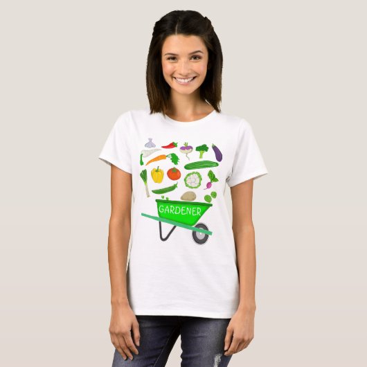 Vegetable Wheelbarrow T-Shirt (Voorkant volledig)