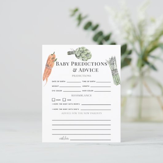 Vegetables Baby Predictions & Advice (Staand voorkant)