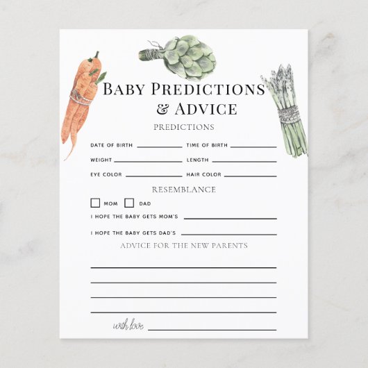 Vegetables Baby Predictions & Advice (Voorkant)