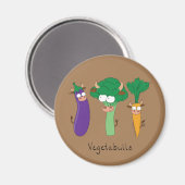 Vegetables Bulls Cute Kinder Cartoon Magneet (Voorkant / Achterkant)