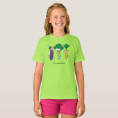 Vegetables Bulls Cute Kinder Cartoon T-shirt (Voorkant volledig)