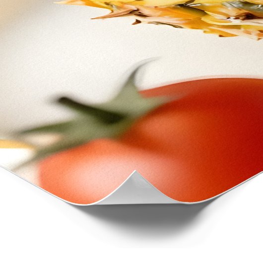 Vegetables Christmas Tree, Lettuce Leaves & Cherry Poster (Hoek)