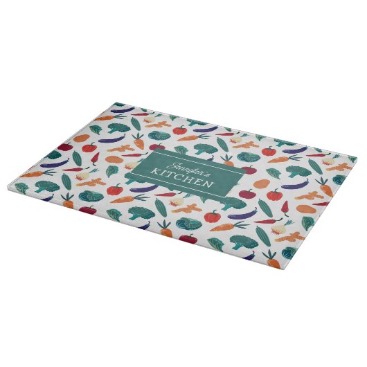 Vegetables Custom Kitchen Snijplank (Hoek)