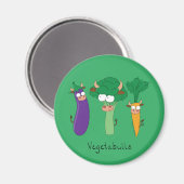 Vegetables Cute Kinder Funny Cartoon Magneet (Voorkant / Achterkant)