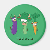 Vegetables Cute Kinder Funny Cartoon Magneet (Voorkant)