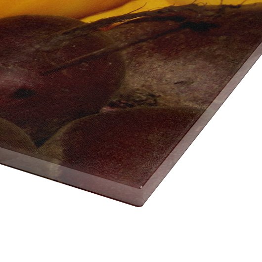 Vegetables Decorative Glass Cutting Board Snijplank (Hoek)