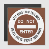 Vegetables Geen binnenste was handen Magnetic Card (Voorkant / Achterkant)