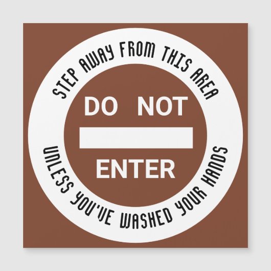 Vegetables Geen binnenste was handen Magnetic Card (Voorkant)