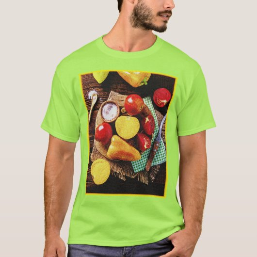 "Vegetables Homemade Salad", een foto van de Cute  T-shirt (Voorkant)