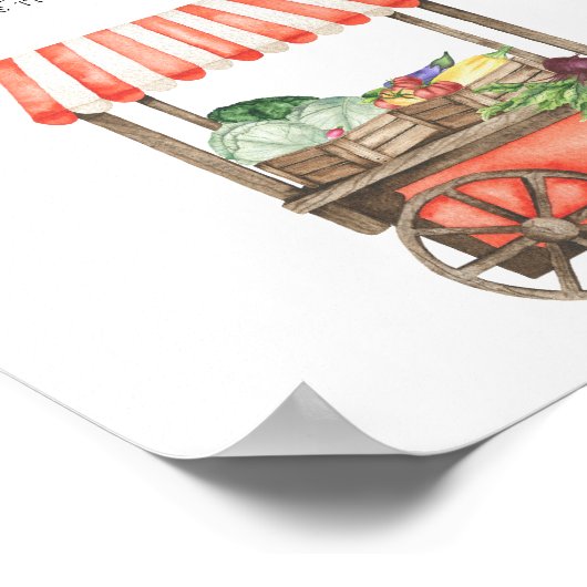 Vegetables - How big is mommy's belly Poster (Hoek)