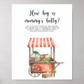 Vegetables - How big is mommy's belly Poster (Voorkant)
