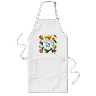 Vegetables Kitchen Bib-Schort met dekens Lang Schort