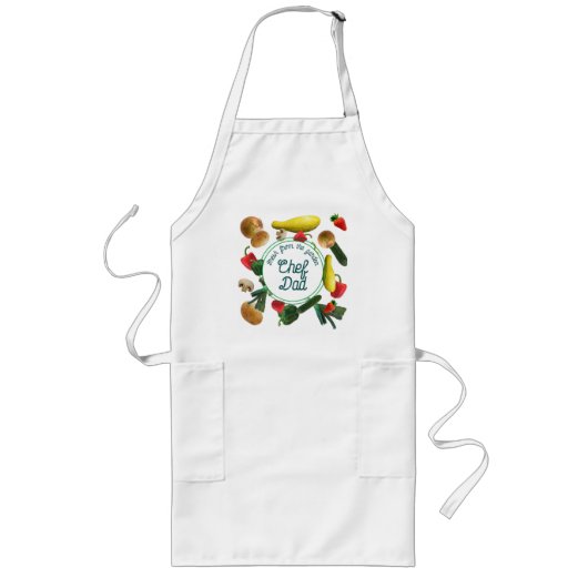 Vegetables Kitchen Bib-Schort met dekens Lang Schort (Voorkant)