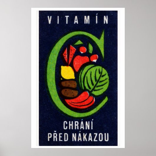 Vegetables Protect Against Infection - Matchbox Poster (Voorkant)