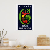 Vegetables Protect Against Infection - Matchbox Poster (Keuken)