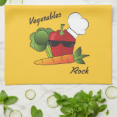 Vegetables Rock Theedoek (Gevouwen)