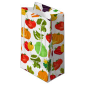 Vegetables Seamless Vegan Pattern Klein Cadeauzakje (Voorkant Gekanteld)