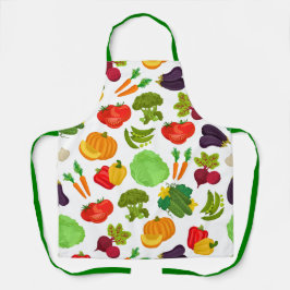 Vegetables Seamless Vegan Pattern Schort