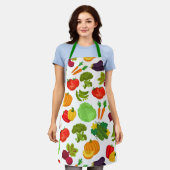 Vegetables Seamless Vegan Pattern Schort (Gedragen)