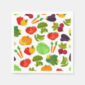 Vegetables Seamless Vegan Pattern Servet (Voorkant)