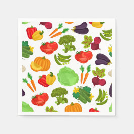 Vegetables Seamless Vegan Pattern Servet