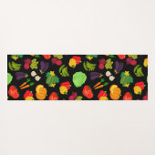Vegetables Seamless Vegan Pattern Yogamat (Achterkant (horizontaal))