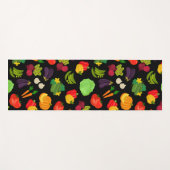 Vegetables Seamless Vegan Pattern Yogamat (Voorkant (horizontaal))