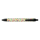 Vegetables Seamless Vegan Pattern Zwarte Inkt Pen (Achterkant)