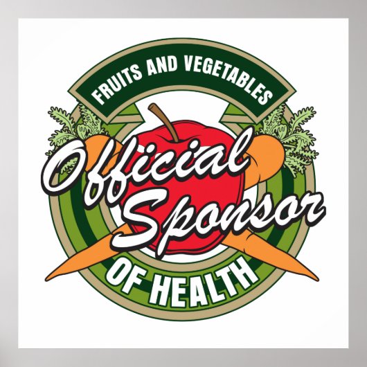 Vegetables Sponsor of Health Poster (Voorkant)