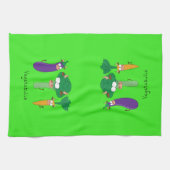 Vegetabulls Vegetable Bulls Funny Kitchen Towel Theedoek (Horizontaal)