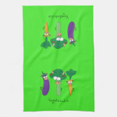 Vegetabulls Vegetable Bulls Funny Kitchen Towel Theedoek (Verticaal)