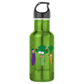 Vegetabulls Vegetable Bulls Funny Water Bottle Waterfles (Voorkant)