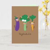 VegetaBULLS Vegetable Bulls Funny Wenskaart Kaart (Gele Bloem)