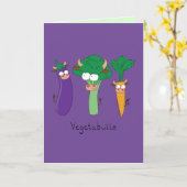 VegetaBULLS Vegetable Bulls Funny Wenskaart Kaart (Gele Bloem)