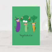 VegetaBULLS Vegetable Bulls Funny Wenskaart Kaart (Voorkant)