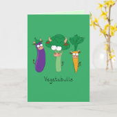 VegetaBULLS Vegetable Bulls Funny Wenskaart Kaart (Gele Bloem)